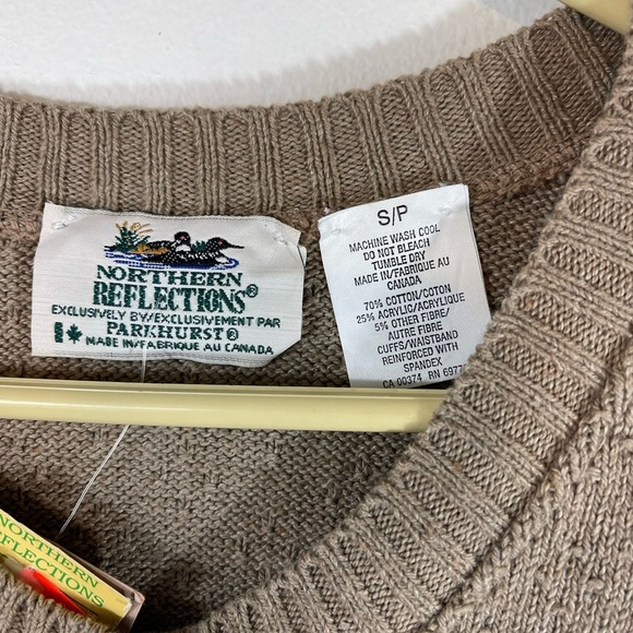 NWT Vintage Northern Reflections Cardigan Sweater Sz Small Metal Buttons - Picture 6 of 8